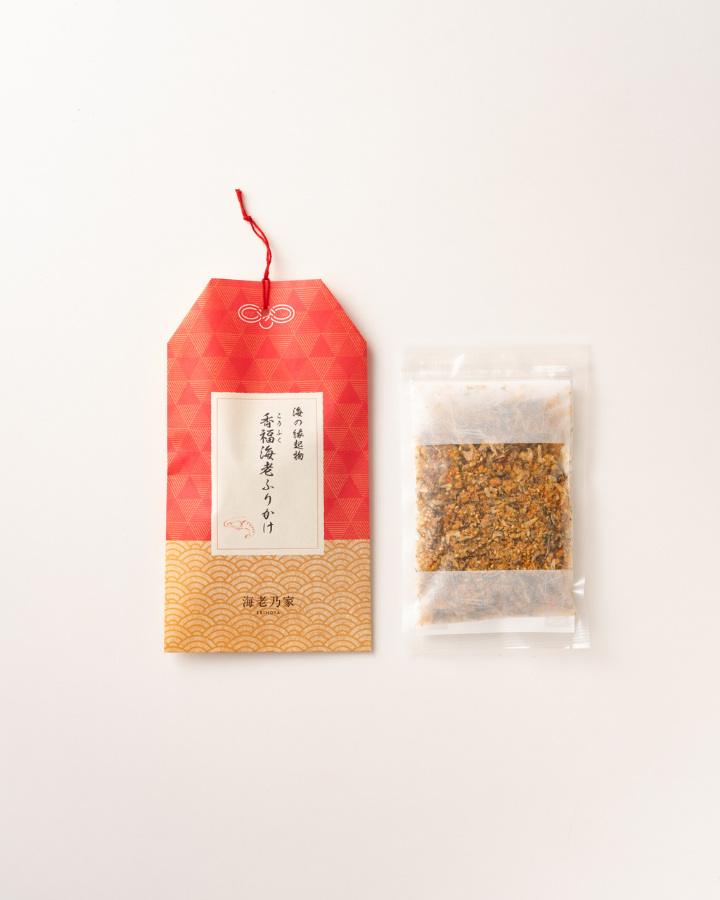 【縁起物】高級 開店 額　福寿・金海老（赤枠）JOA-283 3月13日｜香福海老ふりかけを新発売します