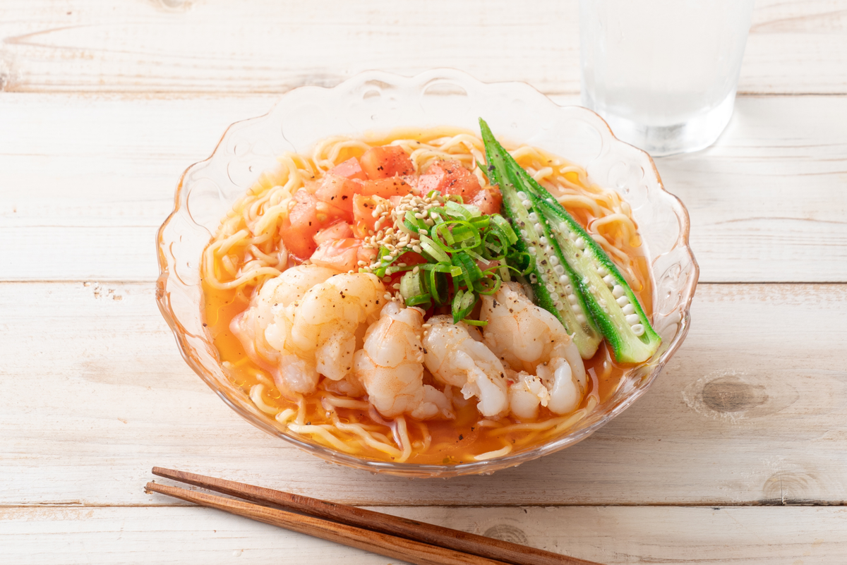 海老だし香る冷やしトマトラーメン