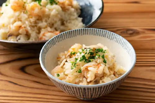 炊飯器で海老ピラフ