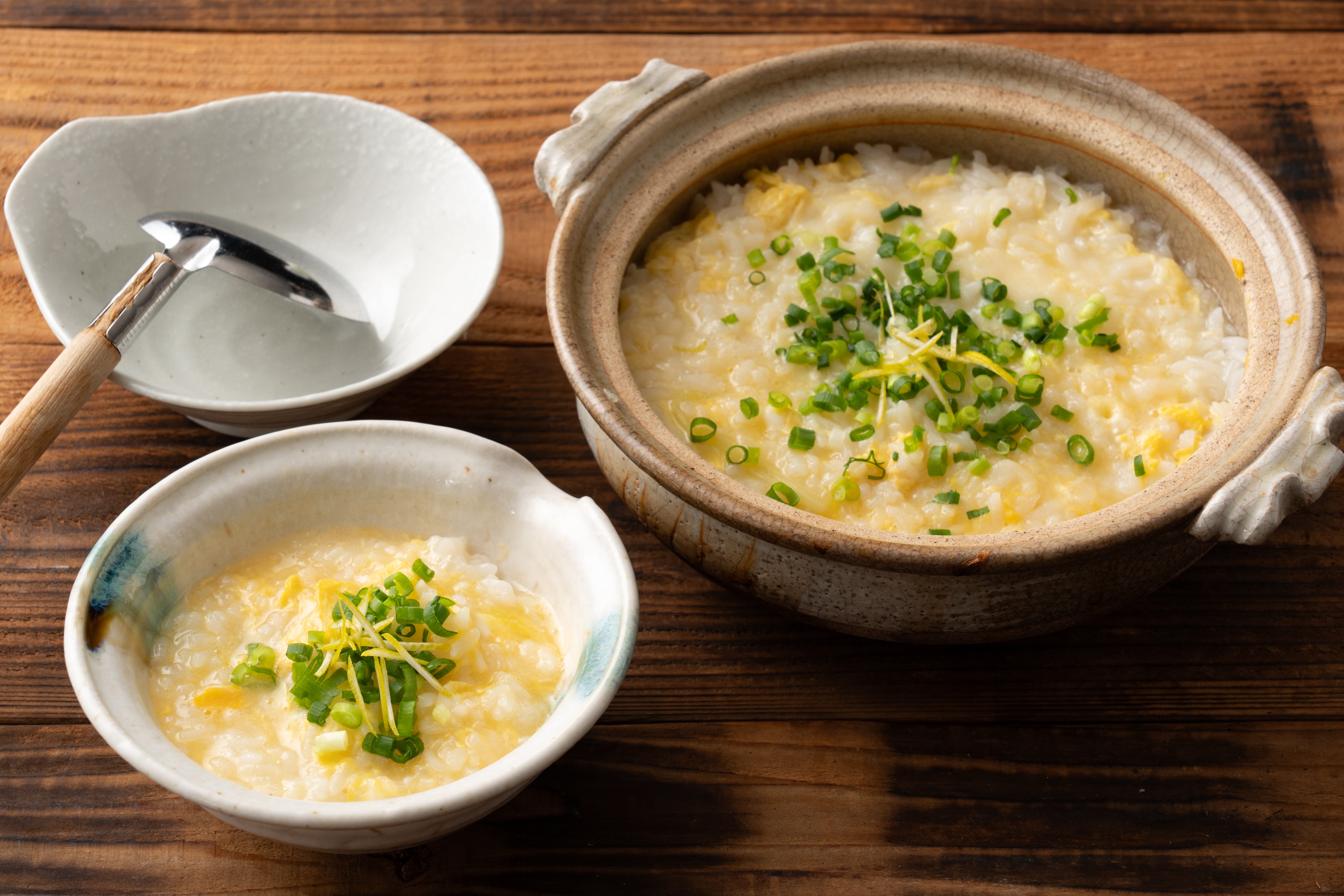 〆まで美味しい、海老だし雑炊