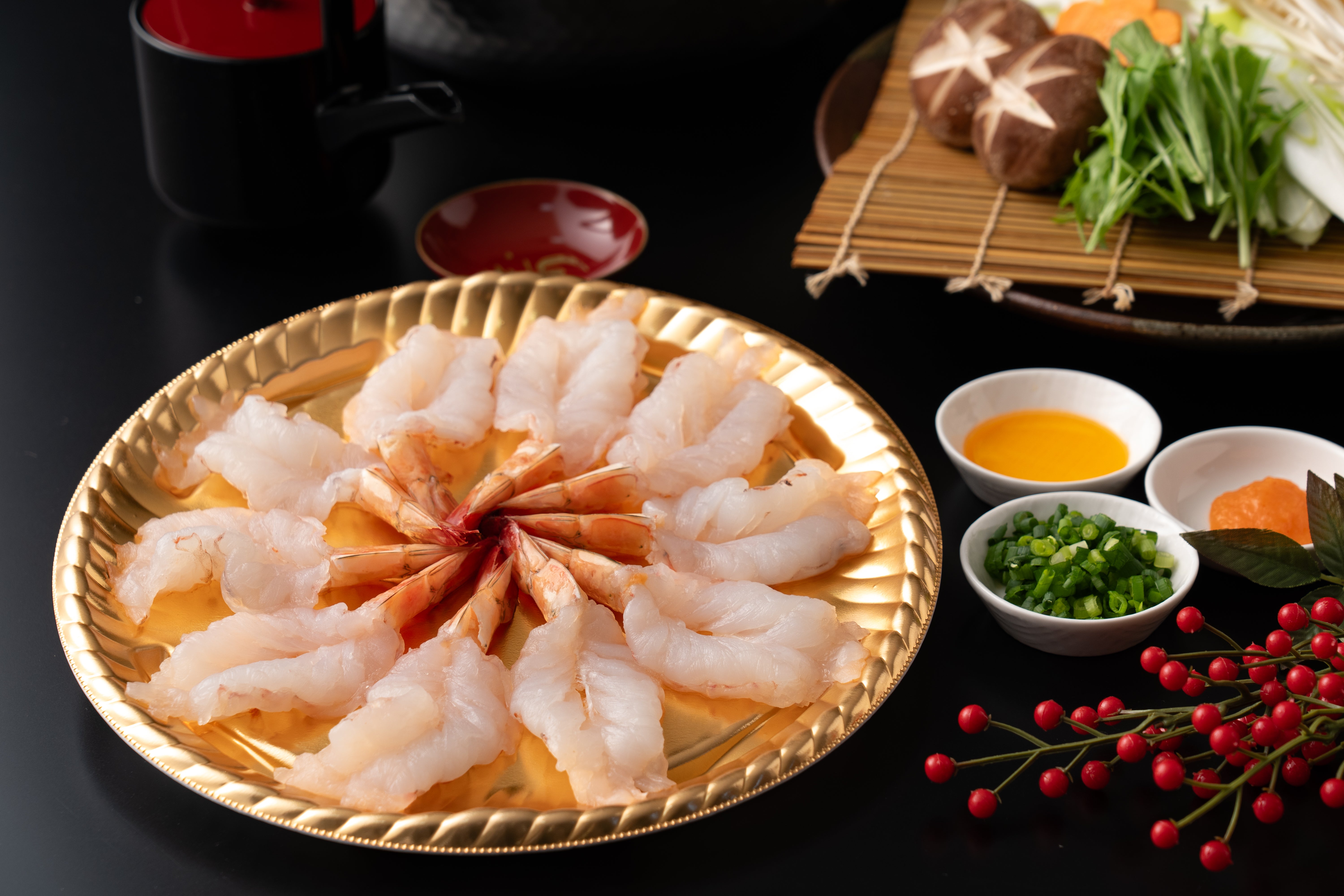 お刺身でも食べられる天然生海老